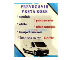 Prevoz svih vrsta robe