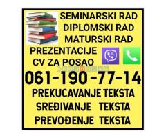 Prezentacija, maturski, seminarski, diplomski