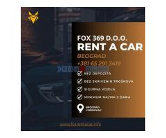 Rent a car Beograd - bez depozita