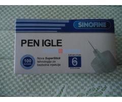 PEN IGLE za insulin pen 31Gx6mm 100kom