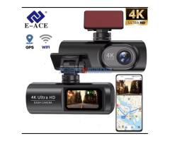 E-ACE Auto Kamera UHD 4K WIFI GPS + SD 64GB Gratis