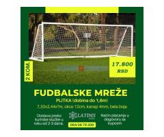 Mreze za fudbalske golove - plitka (par)