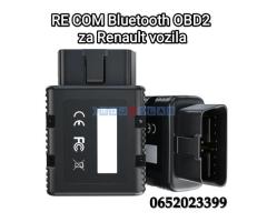 RE COM Bluetooth OBD2 za Renault Vozila Srpski jezik